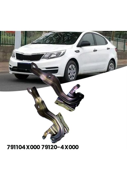 1paır Hood Menteşes Sürücü ve Yolcu Tarafı 791104X000 79120-4X000 Kıa K2 1.4l 1.6l 2011-2016 Motor Bonnet Menti (Yurt Dışından) modelleri
