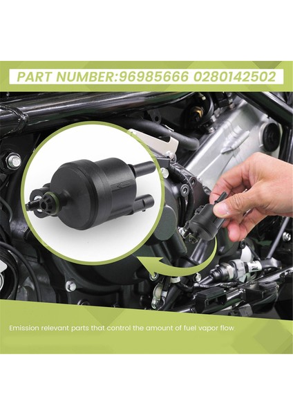 5pcs Chevrolet Spark Için Yeni Vapor Teneke Bürolama Kontrol Vanası Solenoid 1.2l-L4 2013-2015 96985666 0280142502 (Yurt Dışından) fiyatları