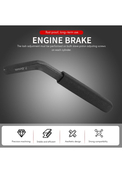 3163530 Cummins Için Isx Motor Freni Ayarlama Aracı Jake Fren Feeler Gauge 7mm (Yurt Dışından) modelleri