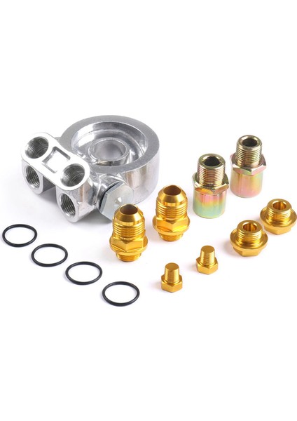 Honda Yağ Filtresi Soğutucu Sandviç Dişli Plaka Adaptörü M20X1.5 ve 3/4 Konektörlü Yağ Adaptörü (Yurt Dışından)