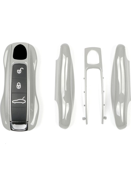 Porsche Için Anahtar Kılıf Kapak Kabuğu 911 Panamera Cayenne Macan Boxster Cayman Uzaktan Kumanda Fob Cack (Yeni Versiyon) (Yurt Dışından)