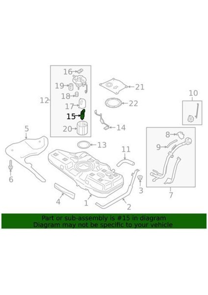 Hyundai Elantra Accent Için Ekranlı 31119-C9000 Yakıt Pompası Tüp Montajı 2016-2020 31119C9000 31119 C9000 (Yurt Dışından) modelleri