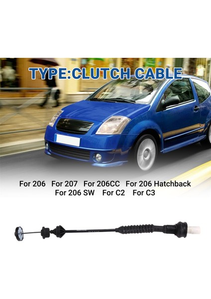 Debriyaj Kablosu 2150CK 2150EC 9686559280 Peugeot 206 207 206CC 206 Hatchback 206 Sw Citroen C2 C3 Debriyaj Kontrol Kablosu (Yurt Dışından) modelleri