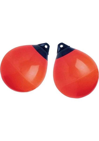 2pcs Tekne Çamurluk Topu Yuvarlak Çapa Şamandıra, Rıhtım Tampon Topu Pvc Kalkan Koruma Deniz Demirleme Şamandıraları 10X12IN, Kırmızı (Yurt Dışından)