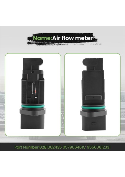 Hava Akışı Ölçer Sensörü 0281002435 057906461C 95560612331 Audi A8 Porsche Cayenne 955 (Yurt Dışından)