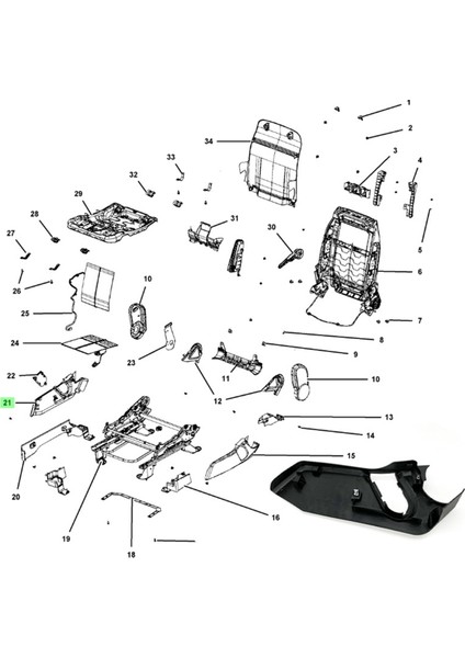 Ön Koltuk Çamurluk, Dış Koruma, Jeep Compass Patriot Için 1RW62XDVAB Dodge Caliber Için 2007-2017 (Yurt Dışından) indirimleri