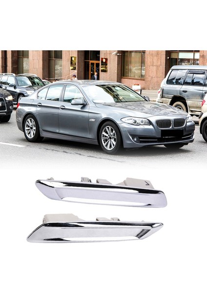 Araba Ön Sol ve Sağ Krom Çamurluk Trim Kalça For-Bmw F10 F11 528I 535I 51137336645 51137336646 (Yurt Dışından) fırsatları