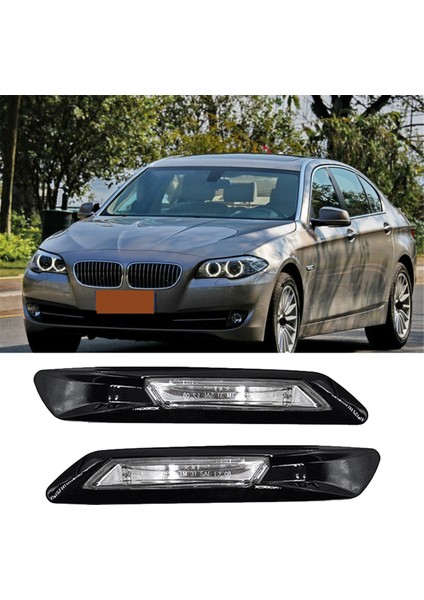 Araba Yan Marker Çamurluk Işığı 63137154169 63137154170 Bmw 5 Serisi F10 F11 F18 2011-2013 Yardımcı Dönüş Sinyal Lambaları (Yurt Dışından) indirimleri