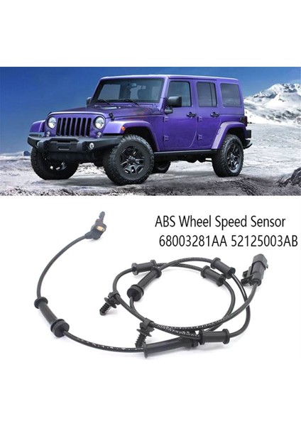 Jeep Wrangler Için 1set Abs Tekerlek Hız Sensörü 3.6l 2012-2017 3.8l 2007-2011 68003281AA 52125003AB (Yurt Dışından) modelleri