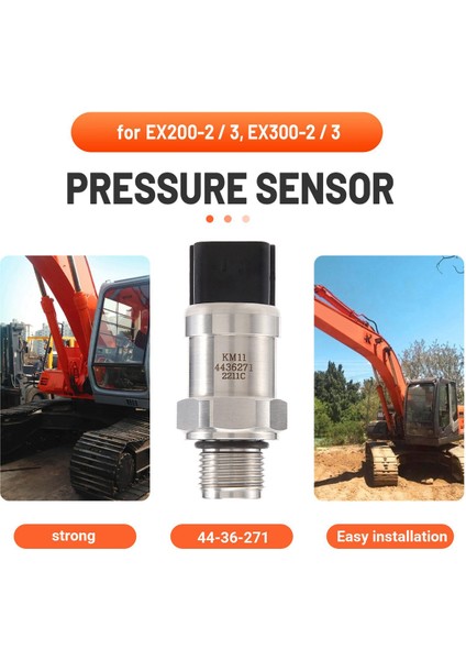 Hitachi EX200-2/3 EX300 Için Ekskavatör Basınç Sensörü 2/3 4436271 KM16-S13 44-36-271 (Yurt Dışından) indirimleri