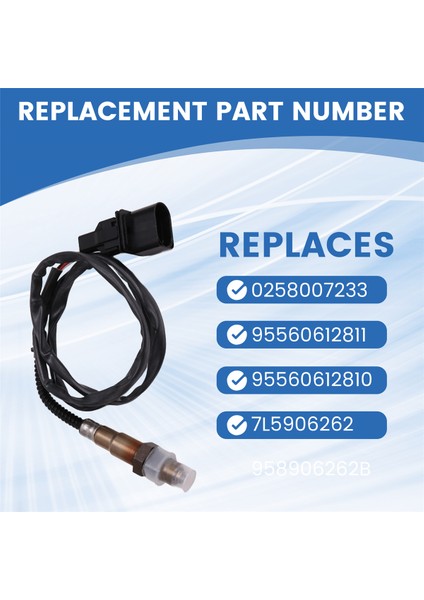 Porsche Için Oksijen Sensörü Cayenne 955 3.2 2003-2007 0258007233 95560612811 95560612810 7L5906262 958906262B (Yurt Dışından) indirimleri