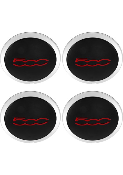 4pcs Fiat Için 133MM Hubcap 500 Tekerlekler Merkez Hub Kapakları Seti 68078419AC 68078421AC Toz Kapağı 51884863 Kırmızı (Yurt Dışından) fırsatları