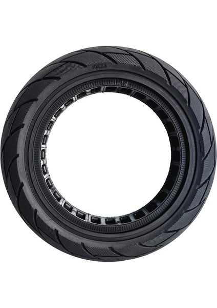10X2.50-6.5 Içi Boş Katı Lastik Max G30 Elektrikli Scooter 60/70-6.5 Petek Katı Lastik Siyahı 1100G (Yurt Dışından)
