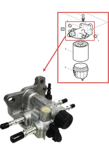 21088117 Volvo Fe Fl Için Renault Kamyonu Yakıt Filtresi Su Ayırıcı Tabanı 20591265 7421088114 21088114 (Yurt Dışından) fırsatları