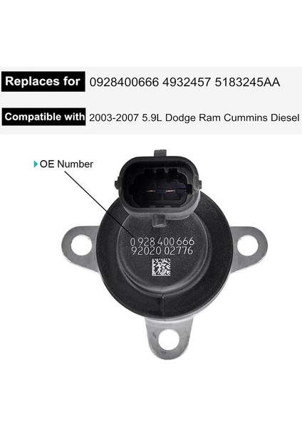 Fca 5.9l Mprop Dodge Cummins Için Yakıt Kontrol Aktüatörü Ram 2500 3500 Dizel 5.9l Yakıt Enjeksiyon Basınç Regülatörü (Yurt Dışından) indirimleri