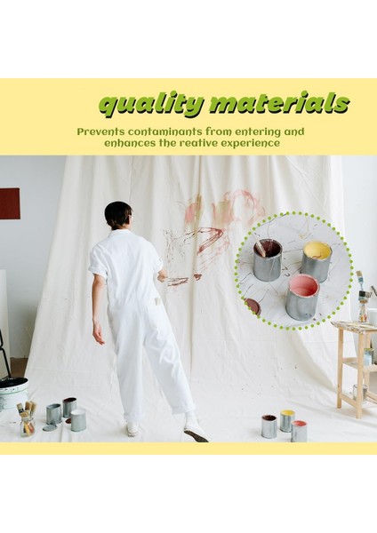 12 Paket Kapaklı Boş Boya Kutuları, 1/2 Fincan Kapasite Boş Astarsız Boya Kutuları Boya Saklama Kapları, Boyama El Sanatları Için (Yurt Dışından) indirimleri