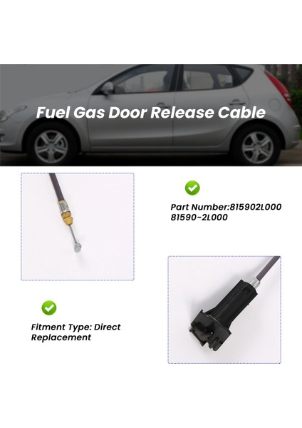 Hyundai I30 I30CW 2007-2011 815902L000 Için Araba Yakıt Gaz Kapısı Sürüm Kablosu (Yurt Dışından) fırsatları