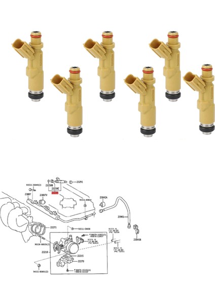 Toyota Celica Matrisi Pontiac Vibe 1.8l 2zz-Ge 2000-2006 23209-22060 (Yurt Dışından) fırsatları