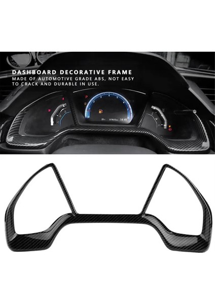 Araba Gösterge Tablosu Dekorasyon Çerçeve Çevirme Honda Civic Için Kırmızı Karbon Fiber Trim 10TH 2016 2017 2018 (Yurt Dışından) fiyatları