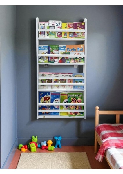 Carmen 4 Raflı Montessori Kitaplık modelleri