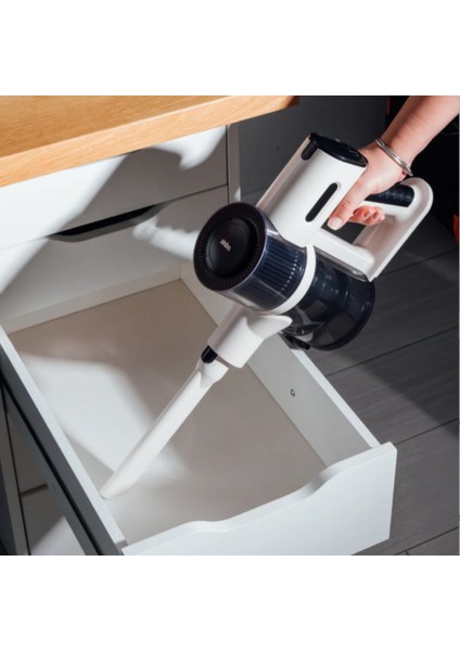 Bldc Motorlu Dikey Kablosuz Şarjlı LED Aydınlatmalı SÜPÜRGE 250 Watt SVC-8620