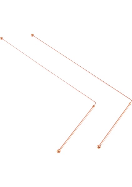 Bakır Dowsing Çubukları -% 99.9 Saf Bakır 2pcs Çubuklar Enerji Su Cadısı Dedektörü (Yurt Dışından)