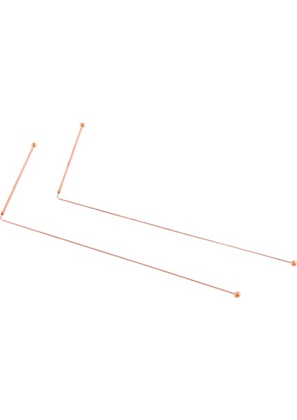 Bakır Dowsing Çubukları -% 99.9 Saf Bakır 2pcs Çubuklar Enerji Su Cadısı Dedektörü (Yurt Dışından) fırsatları