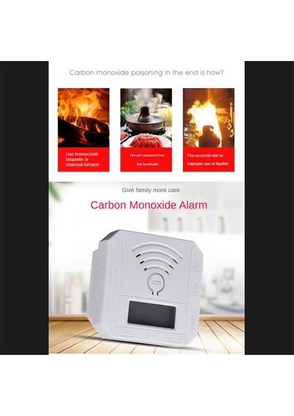 2x Mini Karbon Monoksit Detektörü, Dijital Ekran ve Ev Için Ses Alarmlı Co Monoksit Alarm Detektörü, Ofis (Yurt Dışından) fırsatları