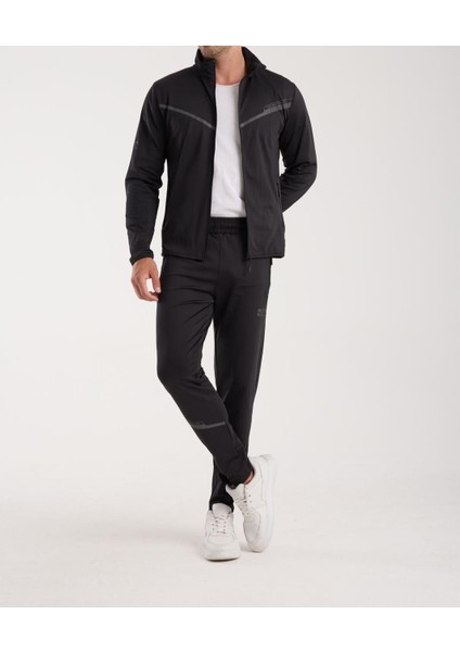 Grafıcs Slim Fit Siyah Eşofman