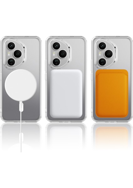 Honor 400 Pro 5g Şeffaf Telefon Kılıfı Magsafe Tpu+Akrilik Arka Kapak ile Uyumlu (Yurt Dışından) modelleri