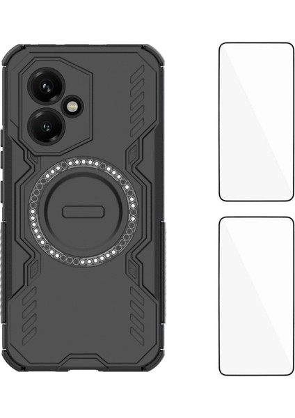 Honor 400 5g Manyetik Kılıf Pc Tpu Telefon Kılıfı 2 Adet Temperli Cam Filmi ile (Yurt Dışından)