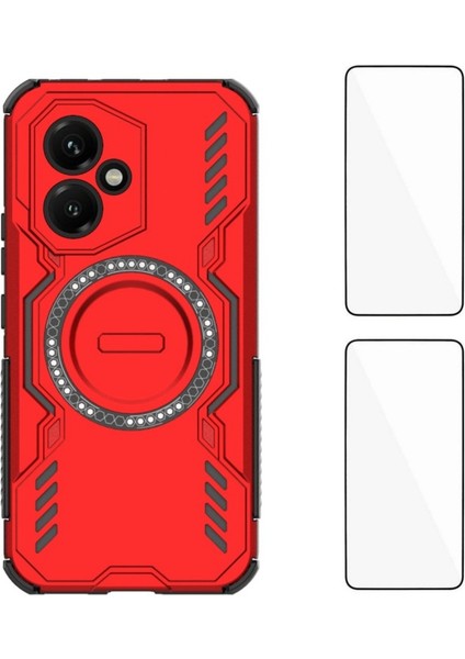 Honor 400 5g Manyetik Kılıf Pc Tpu Telefon Kılıfı 2 Adet Temperli Cam Filmi ile (Yurt Dışından)