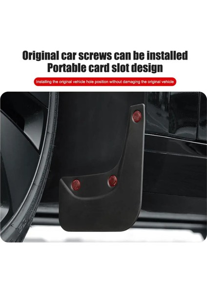 Tesla Model 3 Için Tekerlek Çamur Fleps Model 3 Yayla 2024 Sıçrama Muhafızları Çamurlar Ön Arka Çamurluk Yükseltme Tpe Mudguards Protector (Yurt Dışından) indirimleri