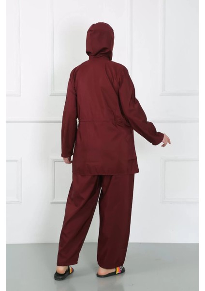 Moda Büyük Beden Tesettür Büyük Mayo Bordo indirimleri