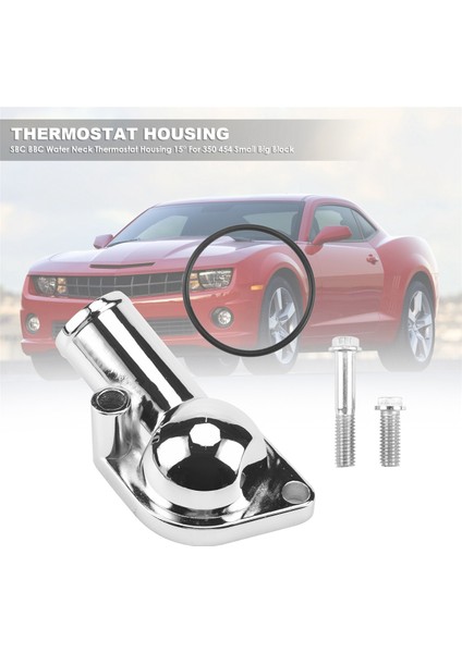 Sbc Bbc Su Boyun Termostat Muhafazası Chevy Için 15 ° 350 454 Küçük Büyük Blok Gümüş (Yurt Dışından) fırsatları