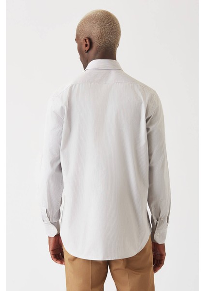 Erkek Kahve Pamuk Regular Fit Günlük Klasik Gömlek GM22K222051_C11 fiyatları