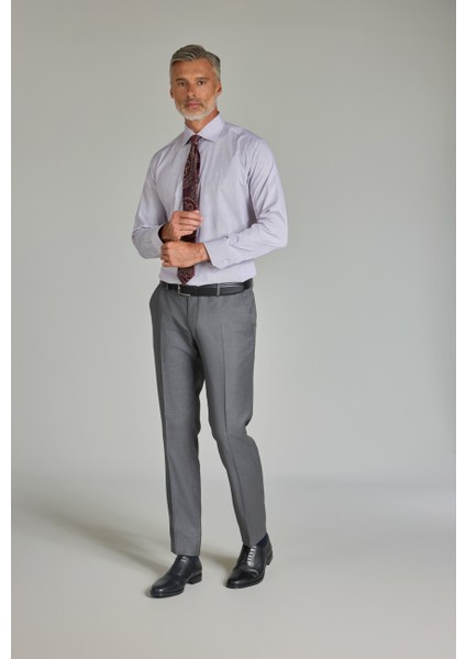 Erkek Kırmızı Pamuk Regular Fit Ofis Tarzı Klasik Gömlek GM22K222048_C24 fiyatları