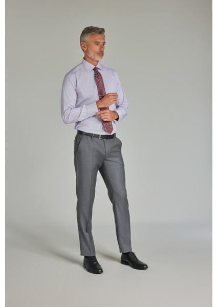 Erkek Kırmızı Pamuk Regular Fit Ofis Tarzı Klasik Gömlek GM22K222048_C24 modelleri