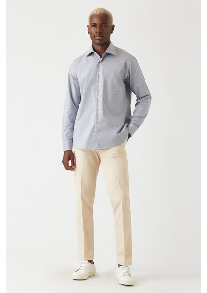 Lacivert Klasik Regular Fit Erkek Gömlek GM22K222035_D39 fırsatları