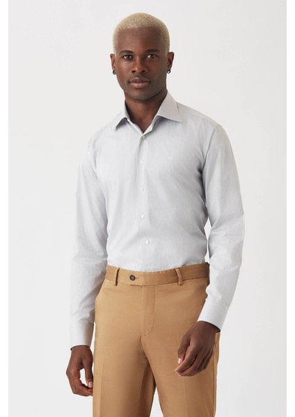 Erkek Kahve Pamuk Regular Fit Şık Klasik Gömlek GM22K222048_C11 fiyatları