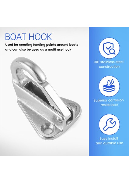 Deniz Botu Çamurluk Kancaları Paslanmaz Çelik Yay Çıtçıt Tipi Çamurluk Avlama Kanca Askı 1 Adet (Yurt Dışından) indirimleri