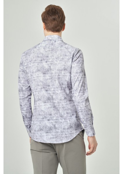 Slim Fit Gri Klasik Spor Erkek Gömlek GM22Y221038_K55 fiyatları