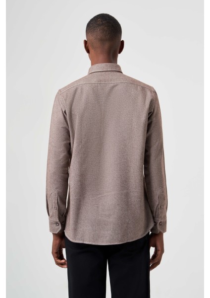 Erkek Kahve Regular Fit Oduncu Tarzı Uzun Kol Gömlek GM22K222079_D11 fiyatları