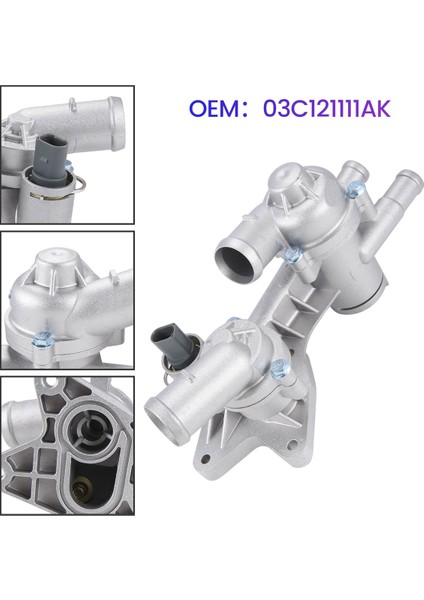 03C121111AK Araç Motor Soğutucu Termostat Denetleyicisi Vw Polo Bora Sagar Için Geliştirilmiş Alüminyum Alaşım Malzemesi (Yurt Dışından)