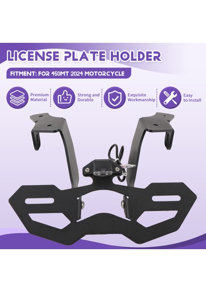 Cfmoto 450MT 2024 Motosiklet Aksesuarları Için Plaka Tutucu 450 mt Için LED Işık Çamurluk Eliminator (Yurt Dışından) fırsatları
