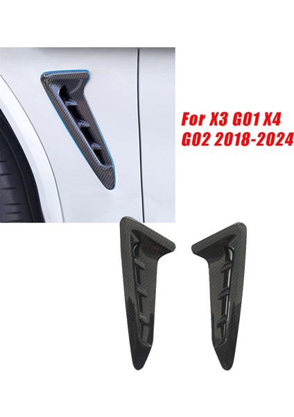 1paır Ön Taraftaki Çamurluk Hava Çıkış Kapağı Bmw Için X3 G01 X4 G02 2018-2024 Araç Stil Havalandırma Çamurluk Karbon Fiber (Yurt Dışından) fiyatları