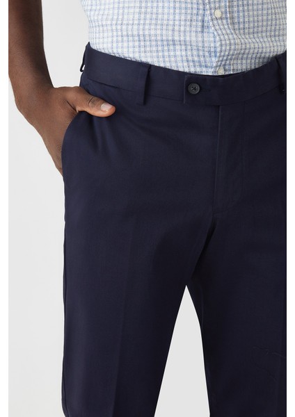 4 Cepli Lacivert Saten Spor Erkek Pantolon PNS22K22222_D39 fırsatları