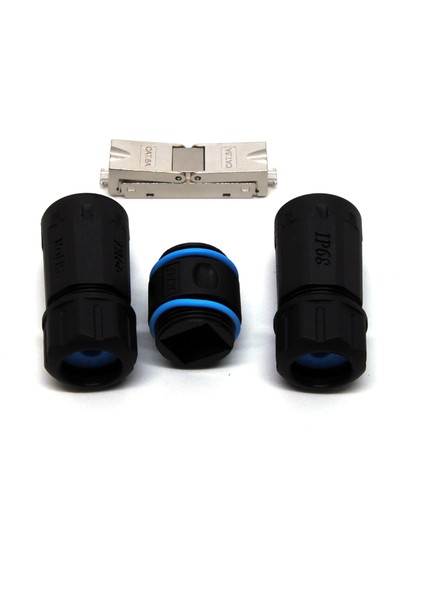 IP68 Dış Mekan Coupler, Lan Kablosu Uzatmak Için CAT6A Stp Idc &lt;-&gt; Idc&lt;br&gt; beek IP68 Outdoor Coupler For Lan Cable Extension CAT6A Stp Idc To Idc