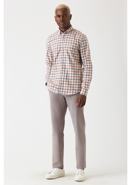 Gri Lastikli 4 Cepli Erkek Pantolon PNS22K22229_D55