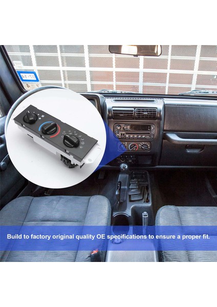 55037473AB Hvac A/c Isıtıcı Kontrol Paneli Anahtarı Jeep Wrangler Tj 1999-2004 Blower Motor Anahtarı (Yurt Dışından) fiyatları